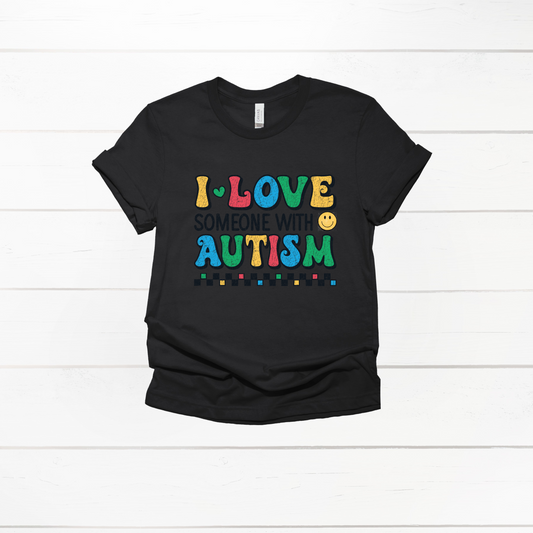 I love someone with Autism youth and toddler T-Shirt